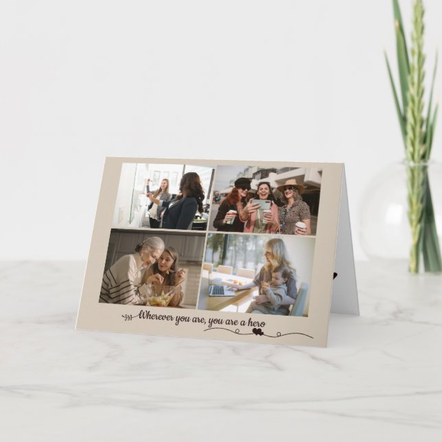 Happy Woman's Day Photos Holiday Card (Front)