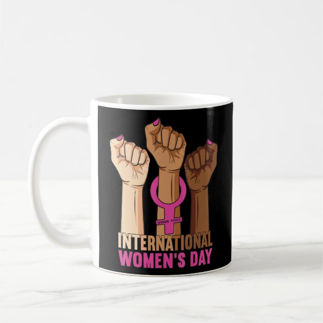 Happy Women S Day 8 March 2022, International Wome Coffee Mug (Left)