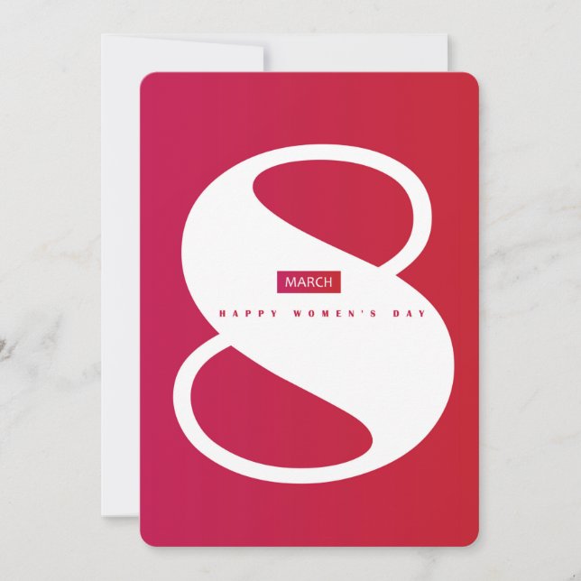 Happy women’s day! 8th March International Holiday (Front)