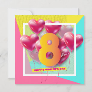 Happy women’s day! 8th March International Holiday Invitation