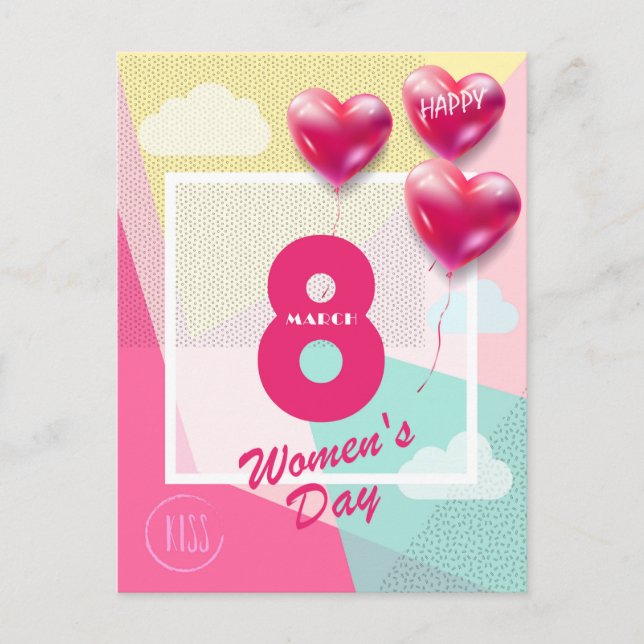 Happy women’s day! 8th March International Holiday Postcard (Front)