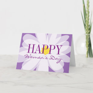 Happy Women's Day beautiful flower design greeting Card