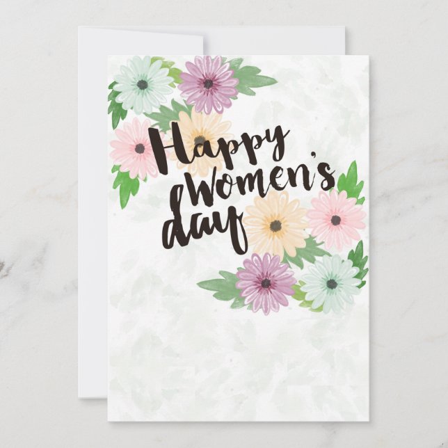 Happy Women's Day Greeting Card (Front)