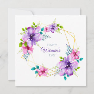 Happy Women's Day Holiday Card