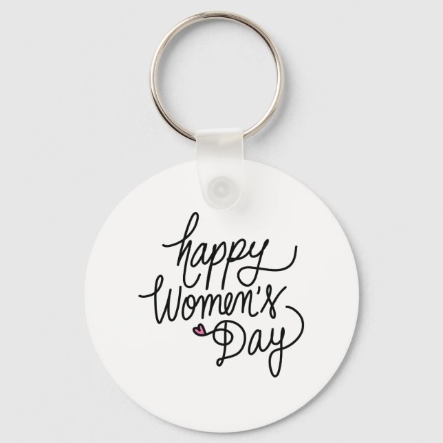 Happy Women's Day Key Ring (Front)