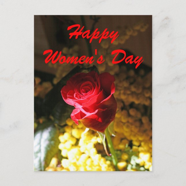 Happy Women's Day Postcard (Front)
