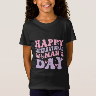 Happy Women's Day Retro Design T-Shirt