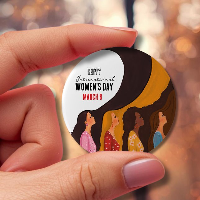 Happy Women's Day  Sunset Women Profile Button  (Happy Women's Day Sunset Women Profile Button )