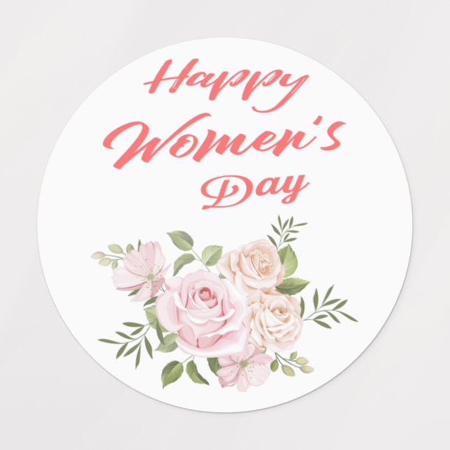 happy women's day white (Design 1)