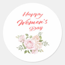 happy women's day white