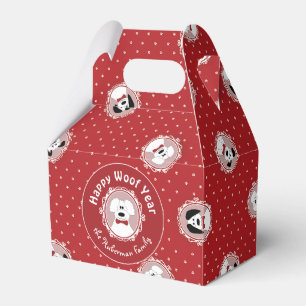 'Happy Woof Year' Poodle Christmas Favour Box
