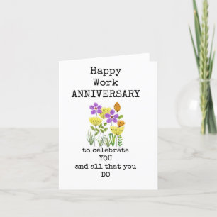Happy Work Anniversary Card