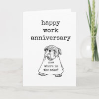 Happy Work Anniversary, Funny Workiversary Card