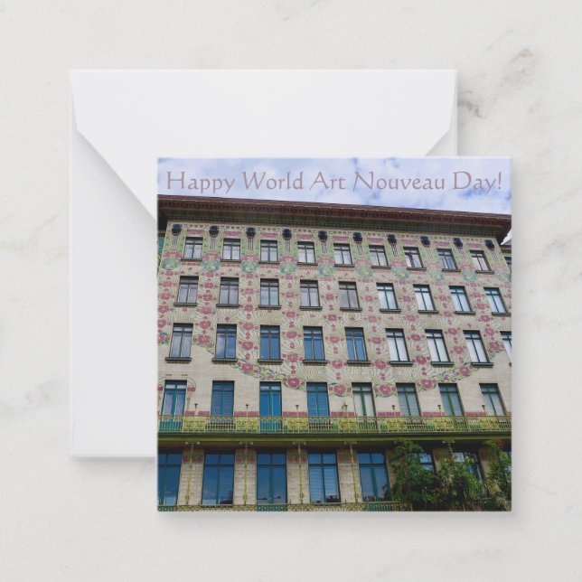 Happy World Art Nouveau Day! Card (Front)