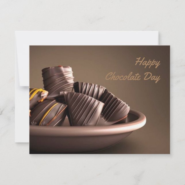 Happy World Chocolate Day Card (Front)