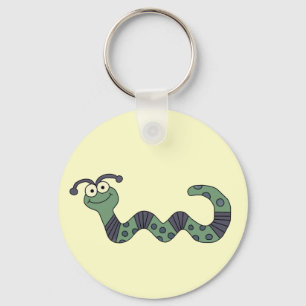 Happy Worm Tshirts and Gifts Key Ring