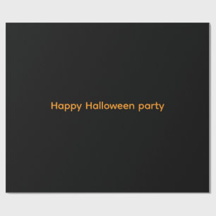 Happy Wrapping Paper Halloween party