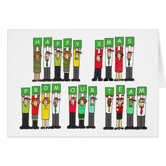 Happy Xmas From Our Team  (Front Horizontal)