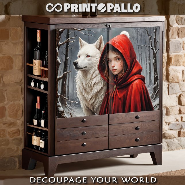 Happy XMas Red Riding hood (and the wolf)  Tissue Paper (Creator Uploaded)