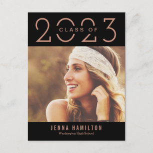 Happy Year EDITABLE COLOR Graduation Postcard