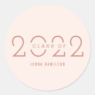 Happy Year EDITABLE COLOR Graduation Stickers