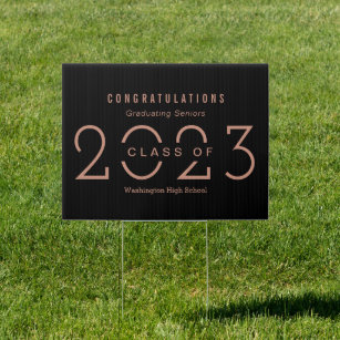 Happy Year EDITABLE COLOR Graduation Yard Sign