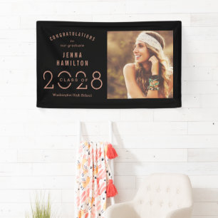Happy Year EDITABLE COLOR Photo Graduation Banner