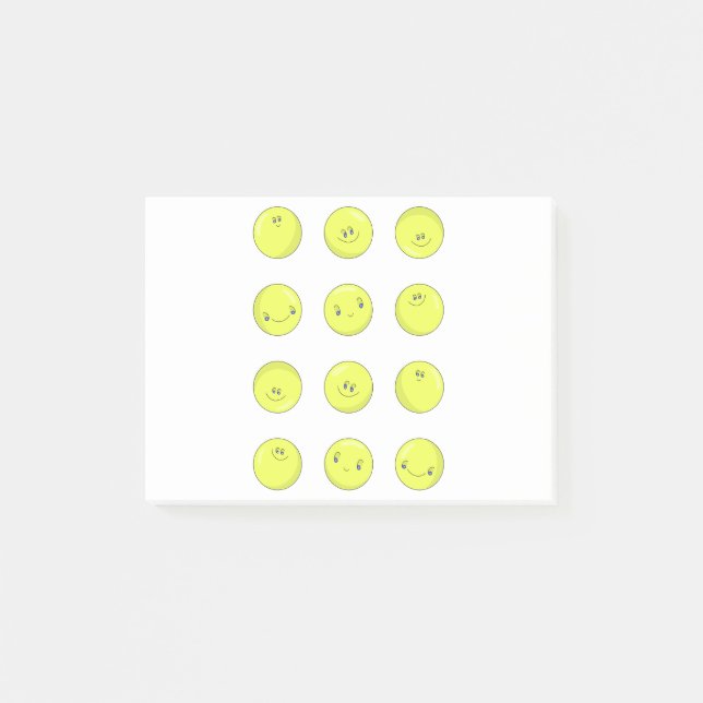 Happy Yellow Balls Post-it Notes (Front)