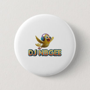 Happy Yellow Bird _1 6 Cm Round Badge