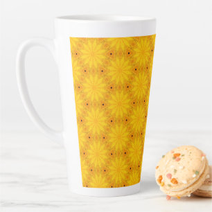 Happy Yellow Boho Latte Mug