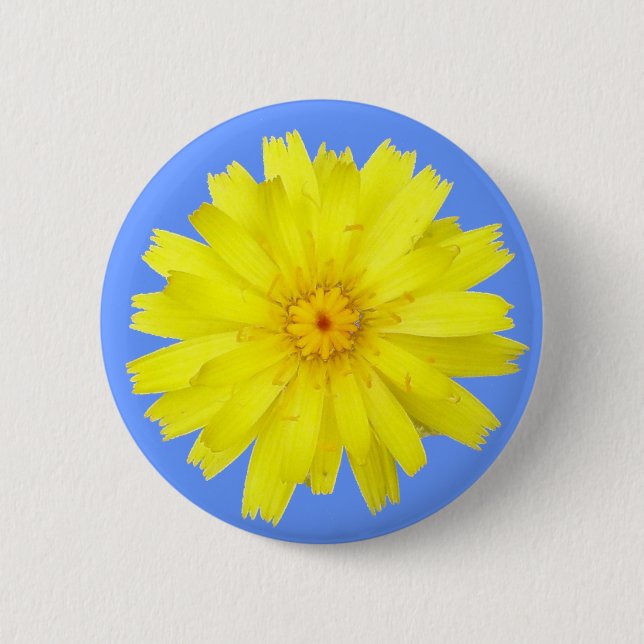 Happy Yellow Dandelion image 6 Cm Round Badge (Front)