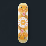 Happy Yellow Duck Skateboard Smile Funny Gift<br><div class="desc">Skateboards with Funny Yellow Duck Playful Wink Happy Smile Cartoon Drawing and Text - or Choose / Add Your Unique Text / Font / Colour - Make Your Special Skateboards Gift - Resize and move or remove and add elements / image with Customisation tool ! - Drawing and Design by...</div>