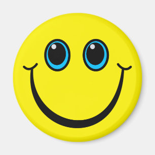 Happy Yellow Face Magnet