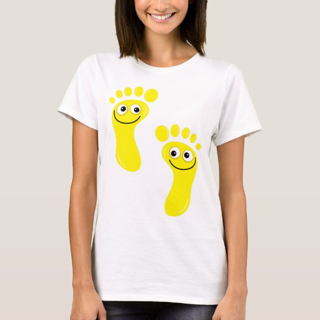 Happy Yellow Feet T-Shirt (Front)