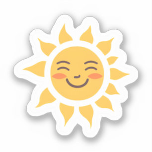Happy Yellow Sun Cute