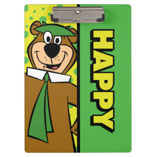 Happy Yogi Bear Clipboard