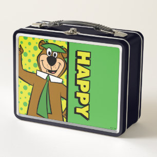 Happy Yogi Bear Metal Lunch Box