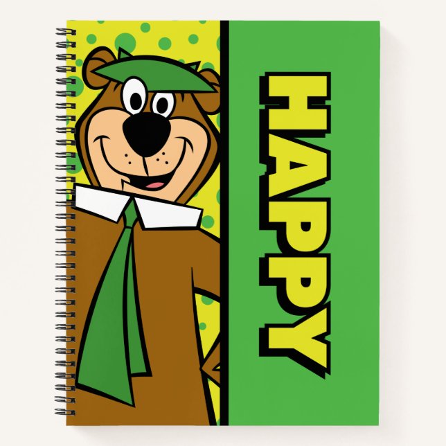 Happy Yogi Bear Notebook (Front)
