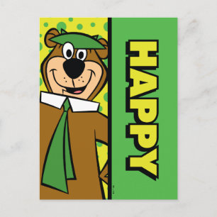 Happy Yogi Bear Postcard