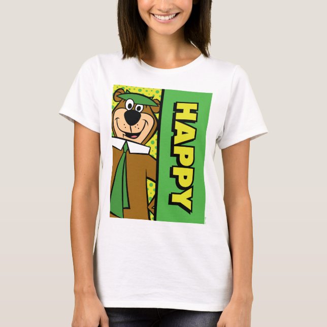 Happy Yogi Bear T-Shirt (Front)