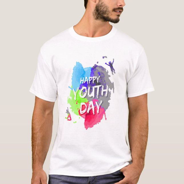 Happy Youth Day T-Shirt (Front)