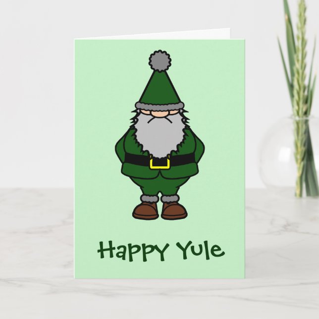 Happy Yule Holiday Card (Front)