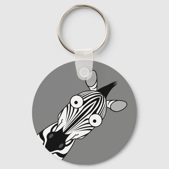 HAPPY ZEBRA KEYCHAIN (Front)
