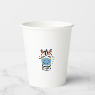 Happy Zebra Paper Cups