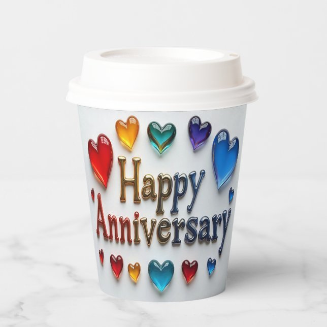 HappyAnniversary Paper cup (Front)
