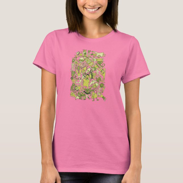 HappyAwesome.com "Green Intertwined" T-Shirt (Front)