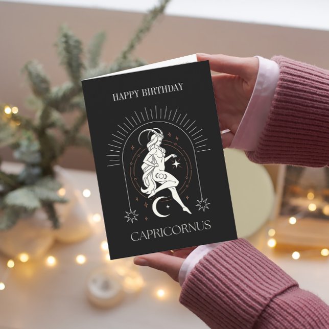 HappyBirthday Mystic Capricornus Zodiac Card (HappyBirthday Mystic Capricornus Zodiac Card)
