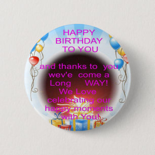 HappyBirthday To you 6 Cm Round Badge