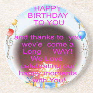 HappyBirthday To you Coaster