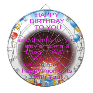 HappyBirthday To you Dartboard